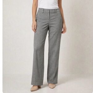 Tory Burch Gray Straight-Leg Dress Pants